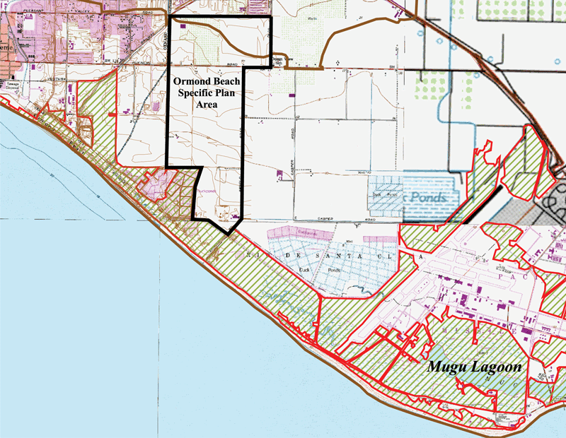 Map of Ormond Beach Wildlife Habitat