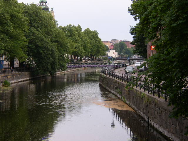 Fyrisn in downtown Uppsala